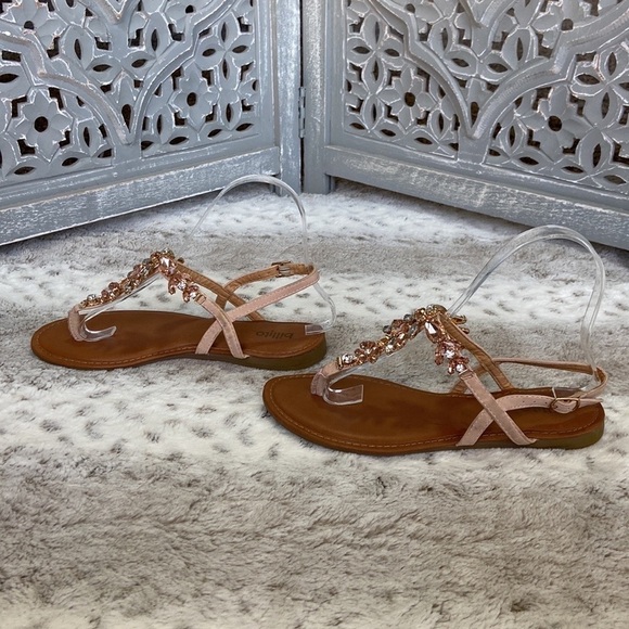 Billito gladiator sandals size 6 rhinestones bling Barbie beach island girl - Picture 5 of 10